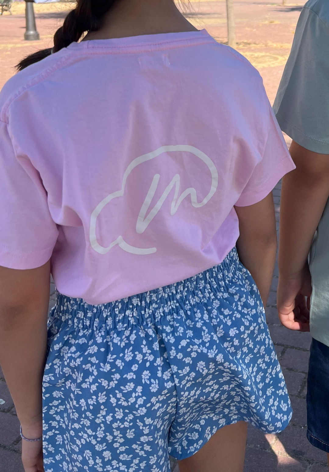 Camiseta LOGO Grande Rosa