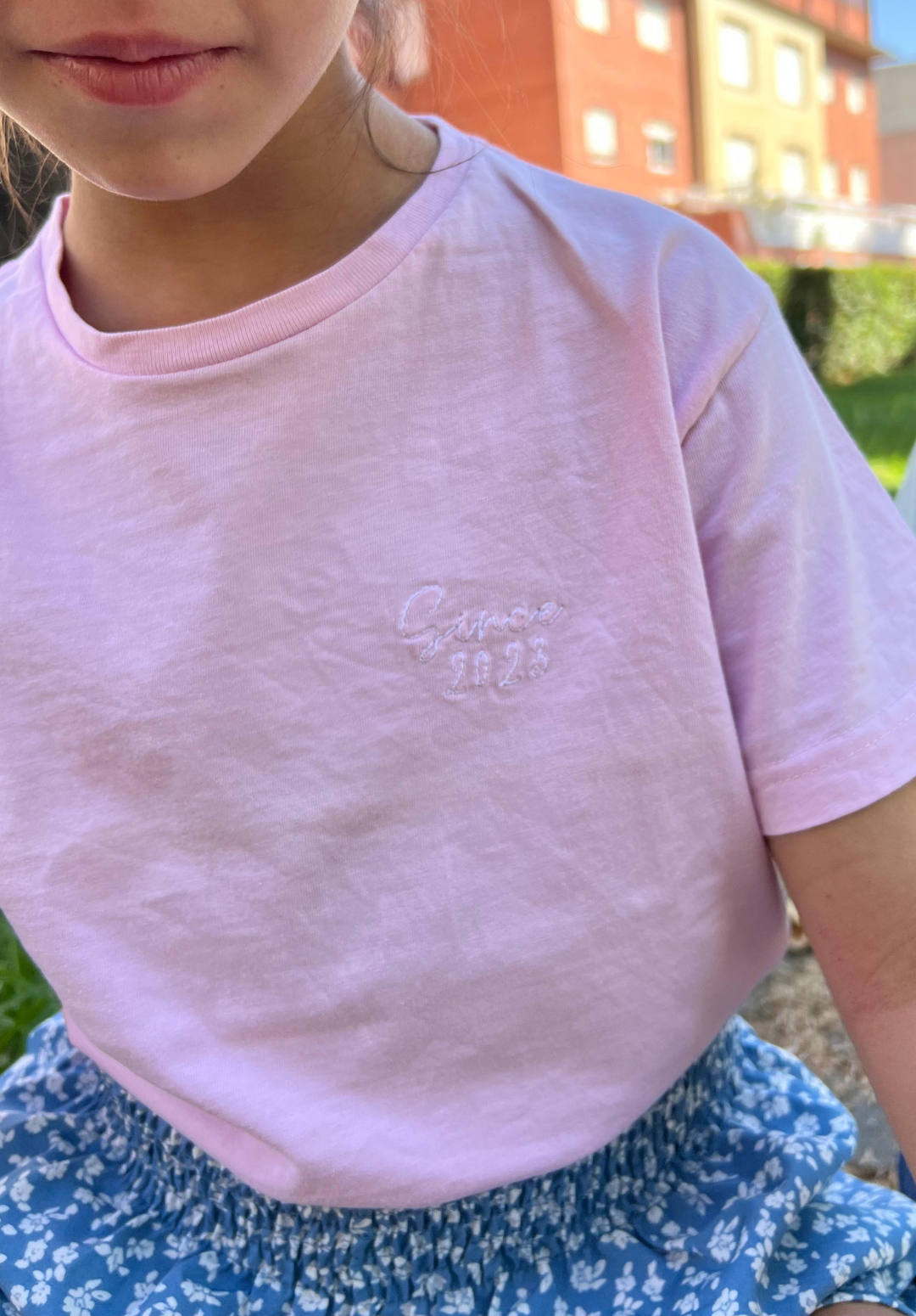 Camiseta LOGO Grande Rosa