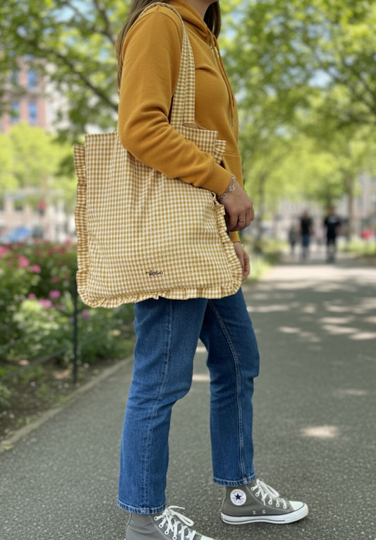 Tote Bag Vichy MOSTAZA