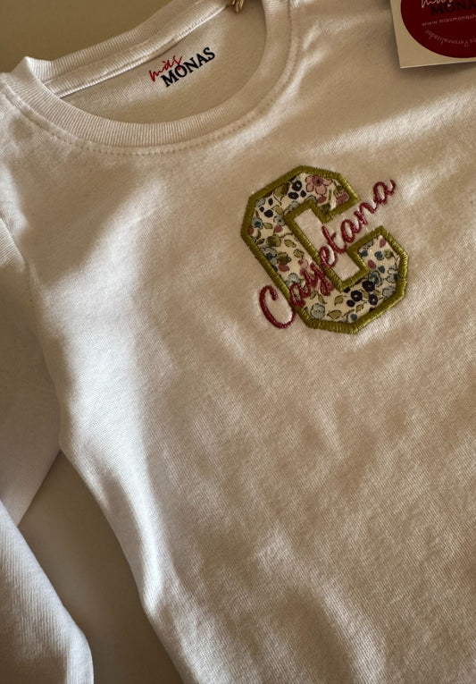 BODY Bebé Inicial/Nombre Manga larga