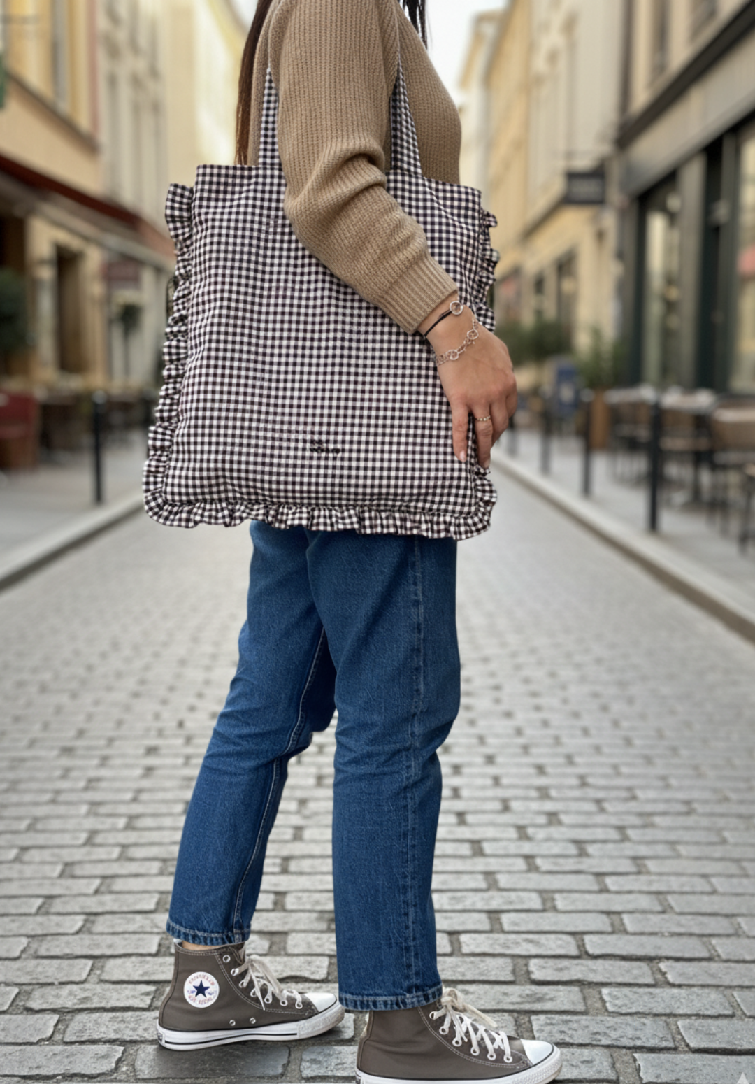 Tote Bag Vichy CHOCOLATE