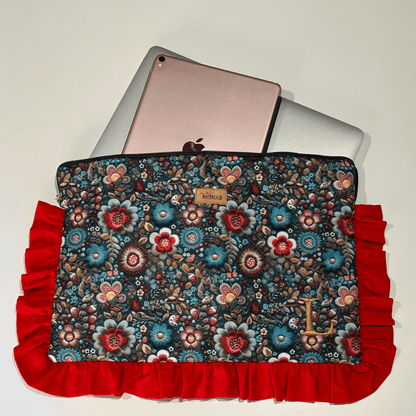 Funda Portadocumentos RED FLOWERS