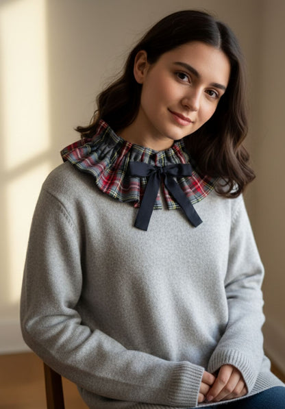 Cuello TARTÁN GRIS