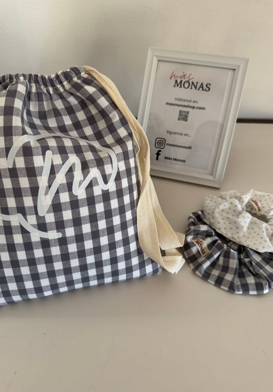 Mochila Cordón Baby Gris (Hasta 6 años)