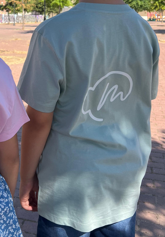 Camiseta LOGO Grande Verde Agua (PRE-ORDEN)