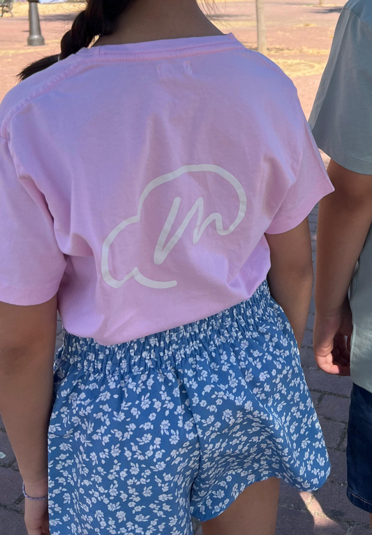 Camiseta LOGO Grande Rosa