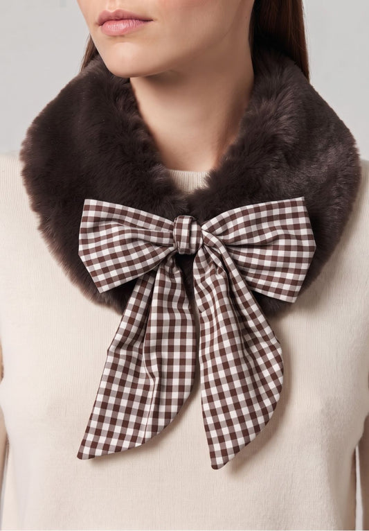 Cuello estola pelo Chocolate