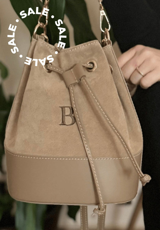 Bolso CARMEN ante y piel Beige