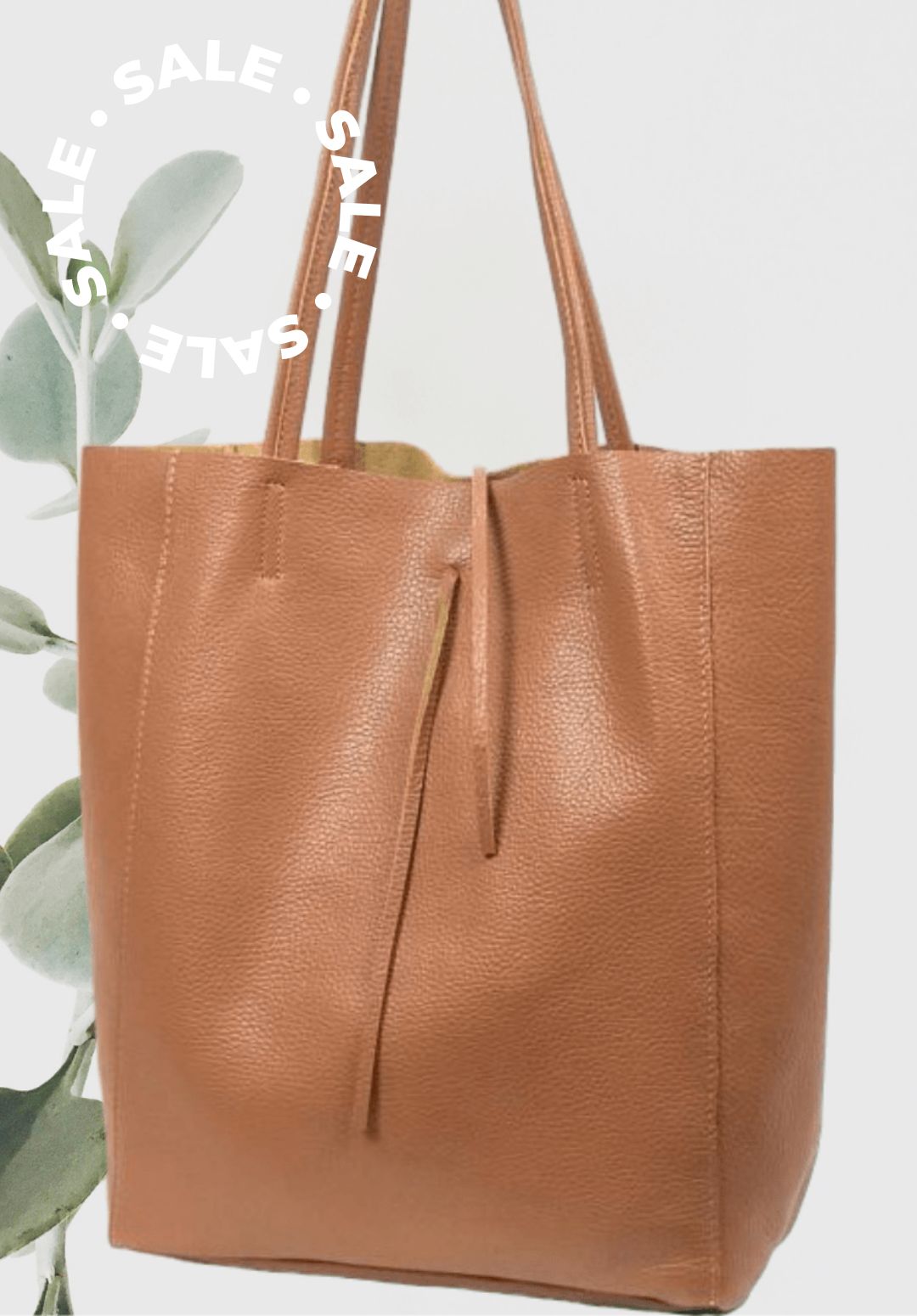 Bolso Piel VICTORIA SHOPPING Marrón